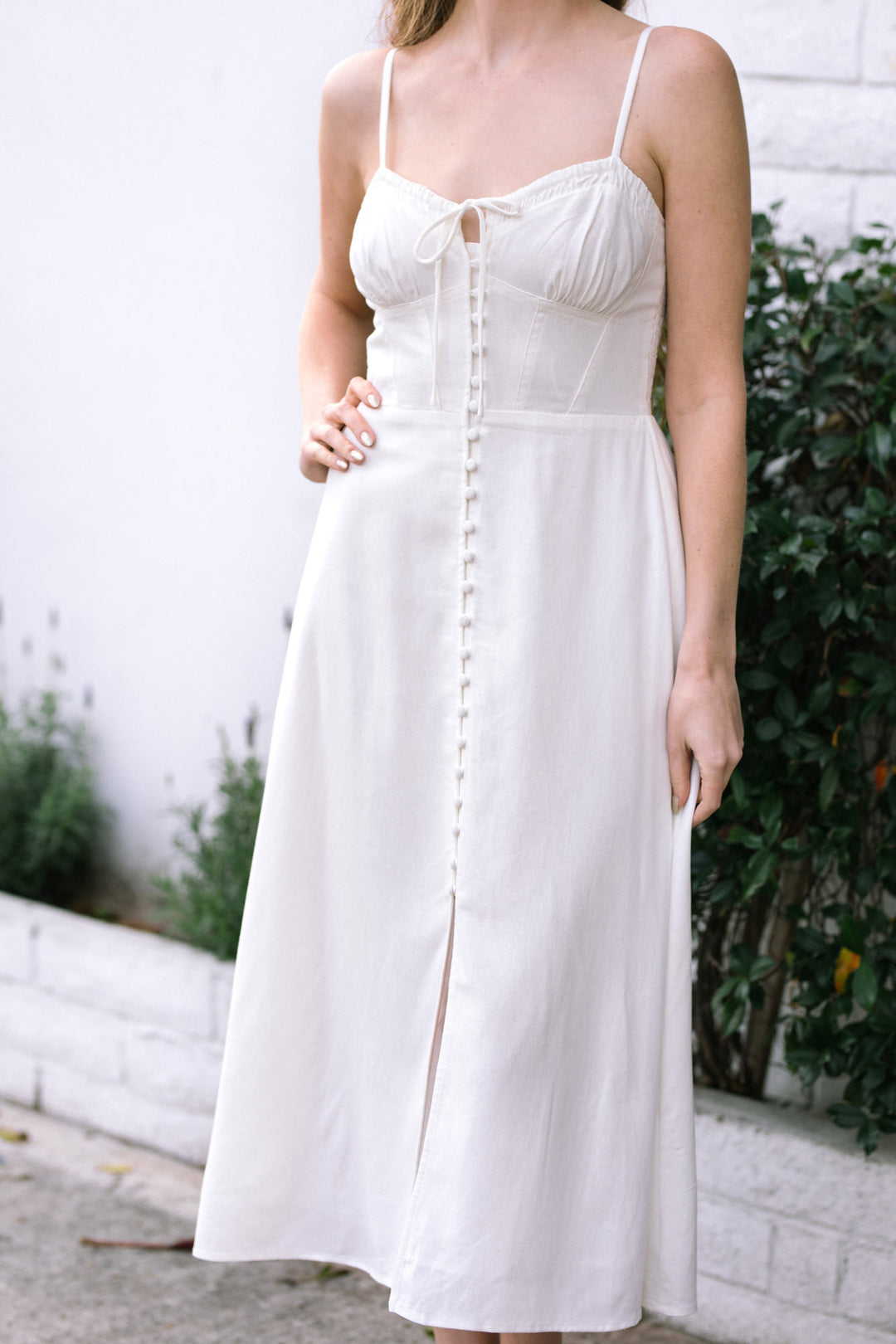 Aria Buttoned Midi Dress