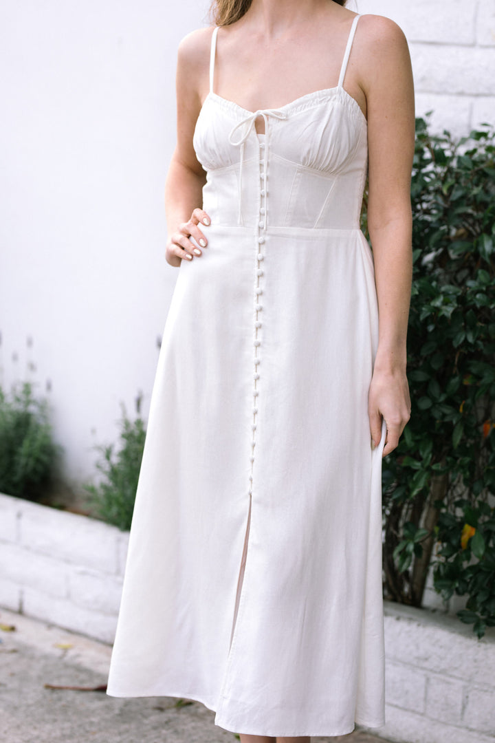Aria Buttoned Midi Dress
