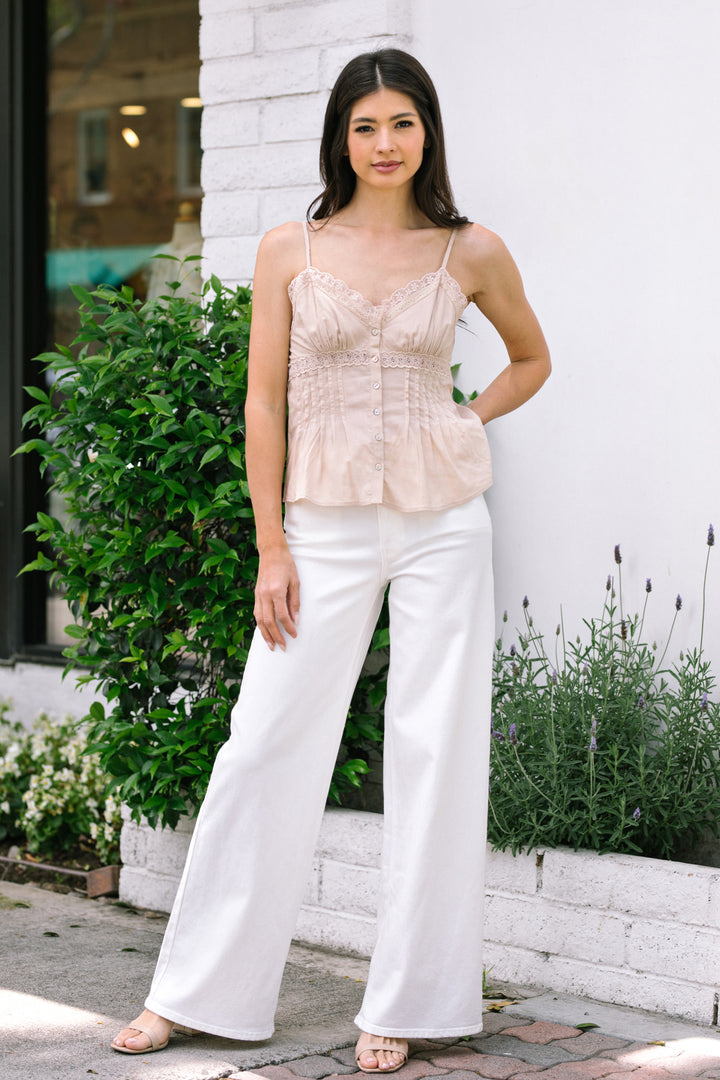 Maya Lace Trim Top