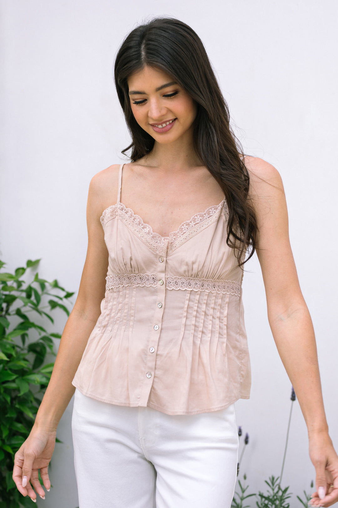 Maya Lace Trim Top