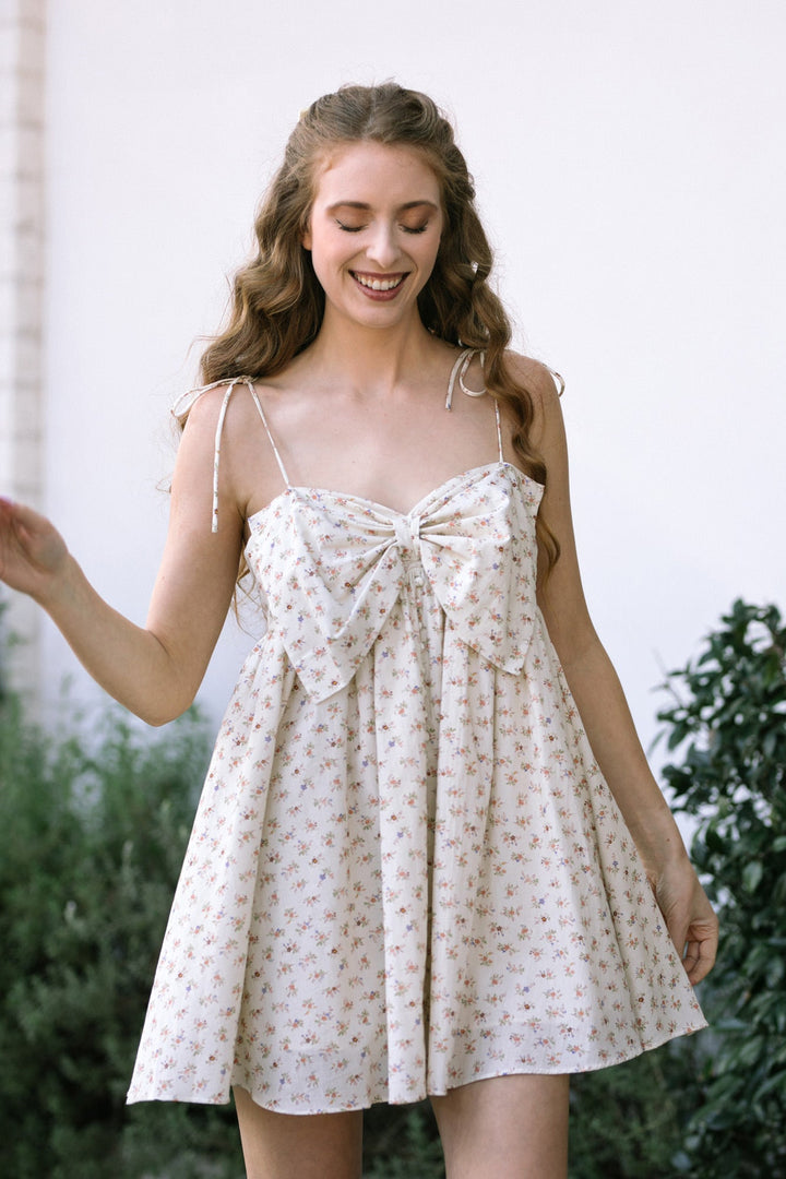 Eleanor Bow Mini Dress