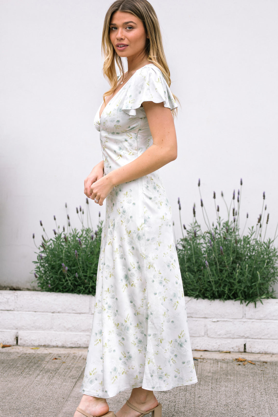 Jasmine Floral Satin Dress