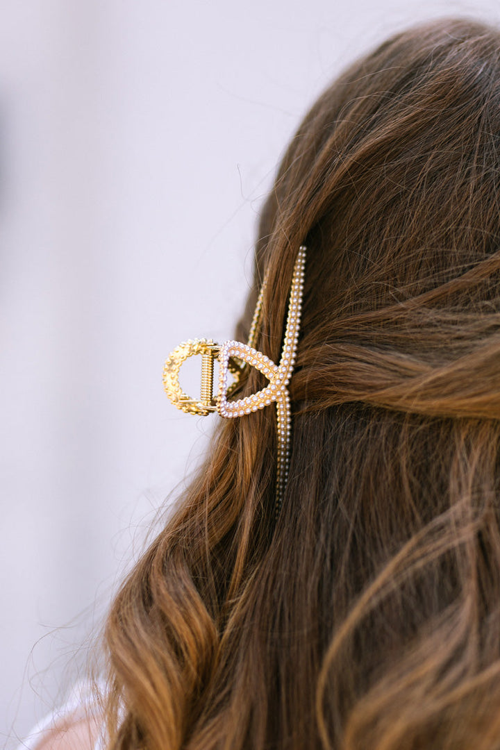 Melanie Double Pearl Claw Clip