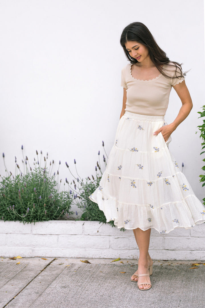 Laurie Floral Midi Skirt
