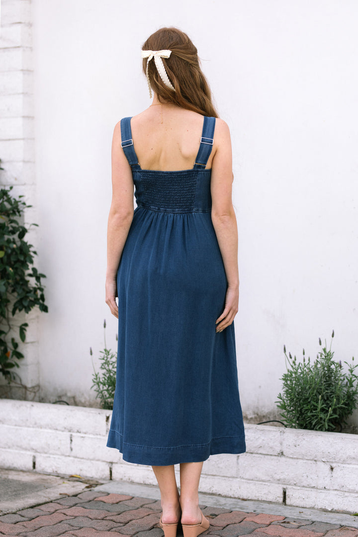 Belen Sweetheart Buttoned Dress