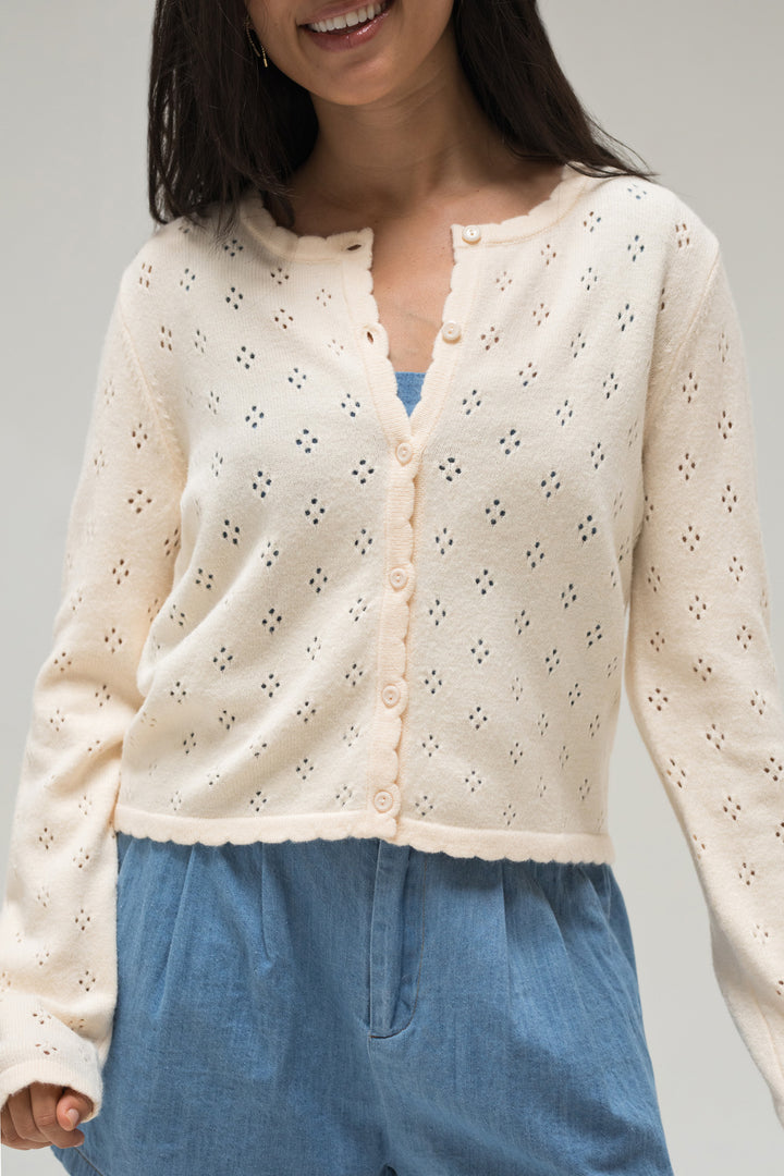 Haven Pointelle Cardigan