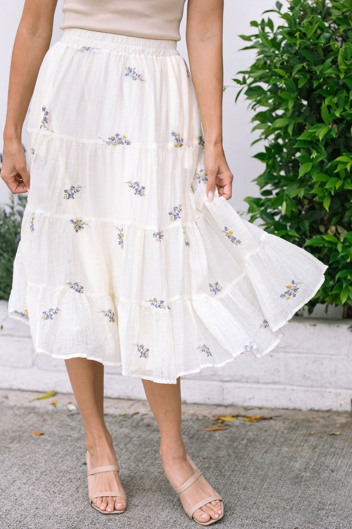 Laurie Floral Midi Skirt