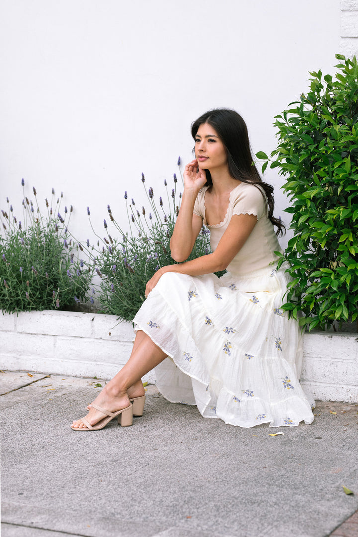 Laurie Floral Midi Skirt
