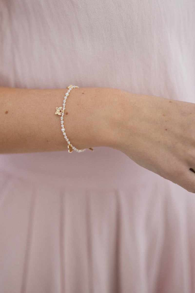 Roxie Charm Bead Stretch Bracelet