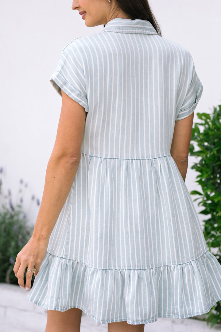 Caitlin Buttoned Mini Dress