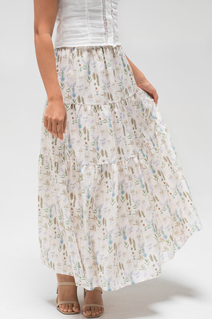 Marla Floral Tiered Skirt