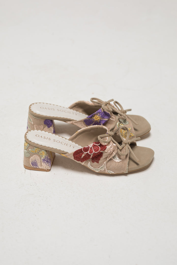 Emerald Double Bow Sandals