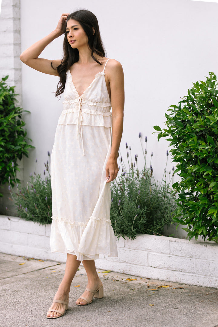 Katrina V-Neck Midi Dress