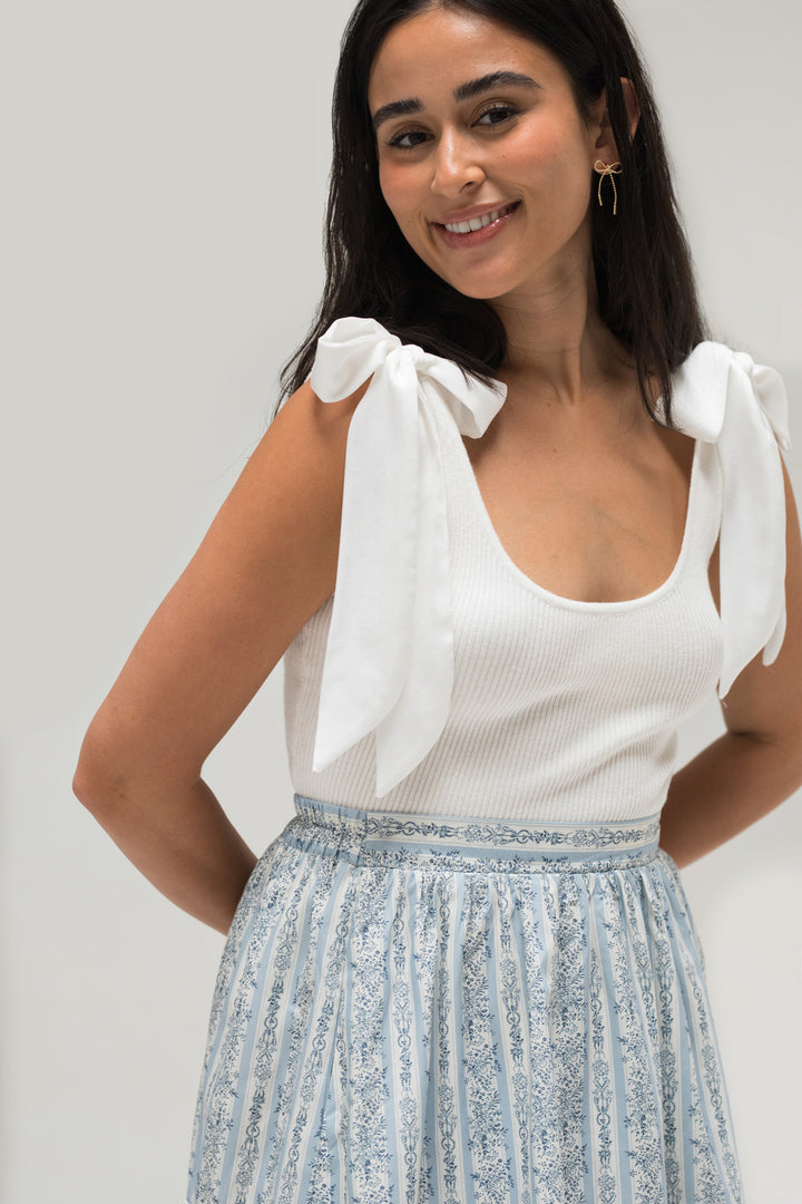 Mina Tie Shoulder Top