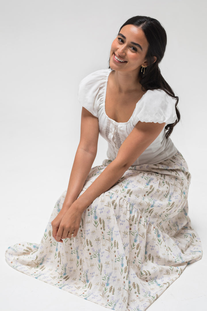 Marla Floral Tiered Skirt