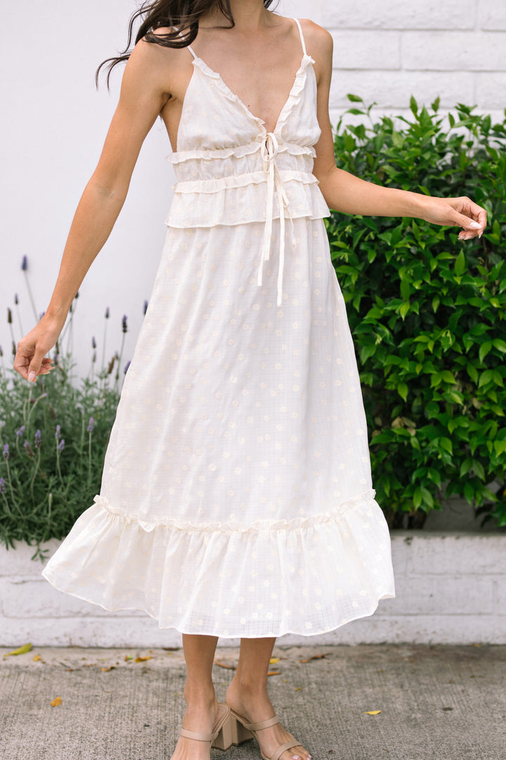Katrina V-Neck Midi Dress