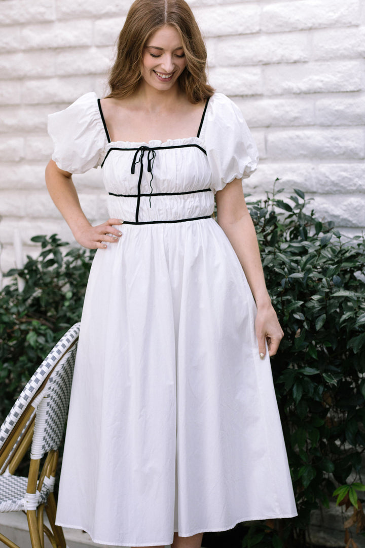 Bridget Contrast Midi Dress