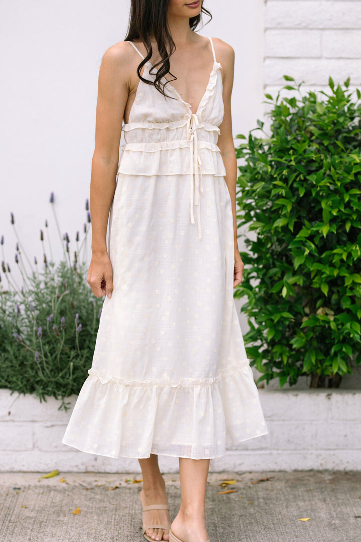 Katrina V-Neck Midi Dress