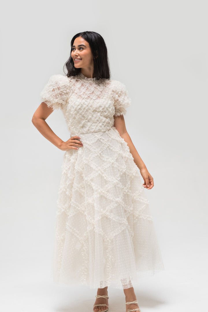 Gretchen Tulle Ruffled Dress
