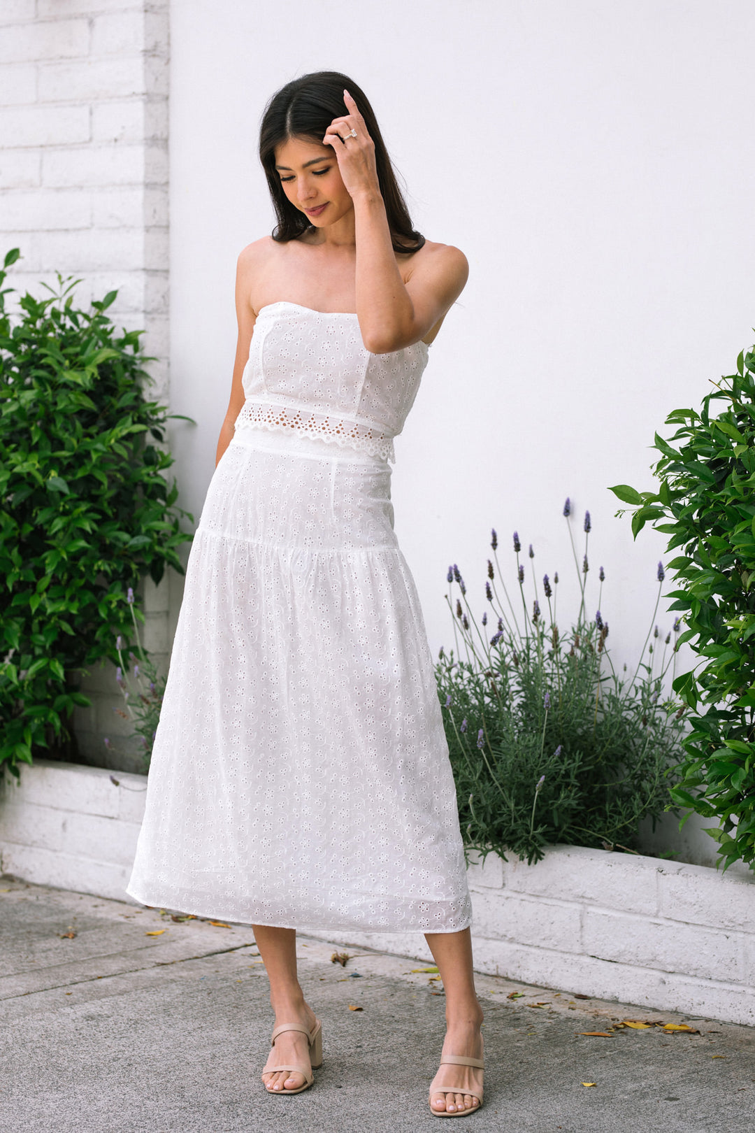 Clarissa Eyelet Skirt Set