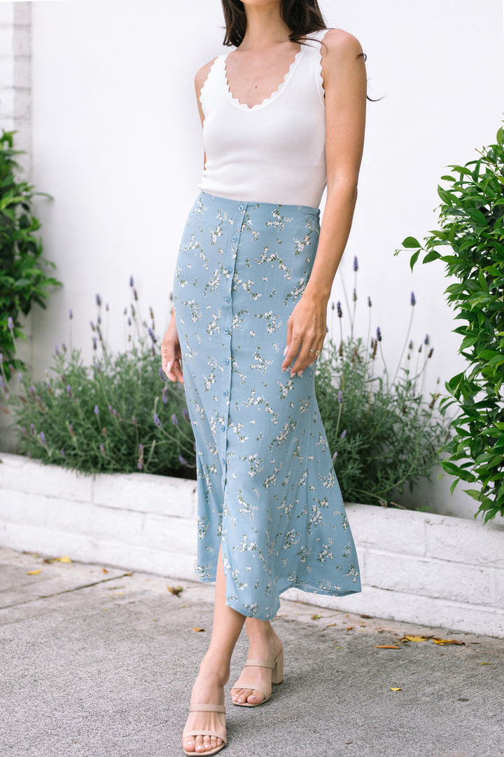 Riley Floral Midi Skirt