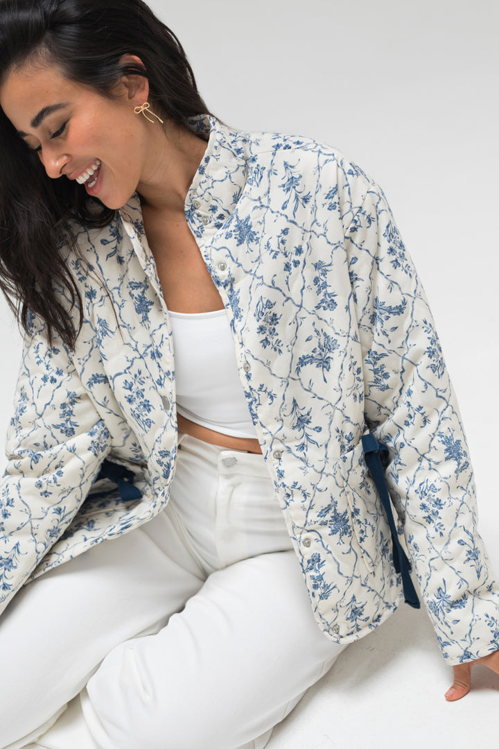 Claire Floral Bow Jacket