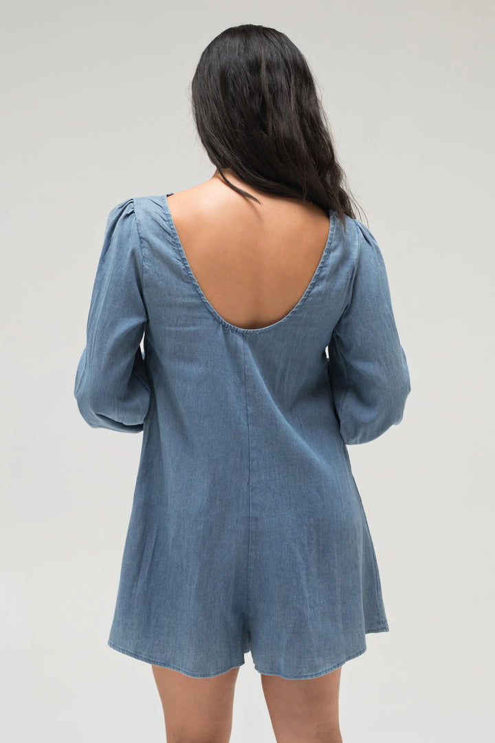 Marina Puff Sleeve Romper