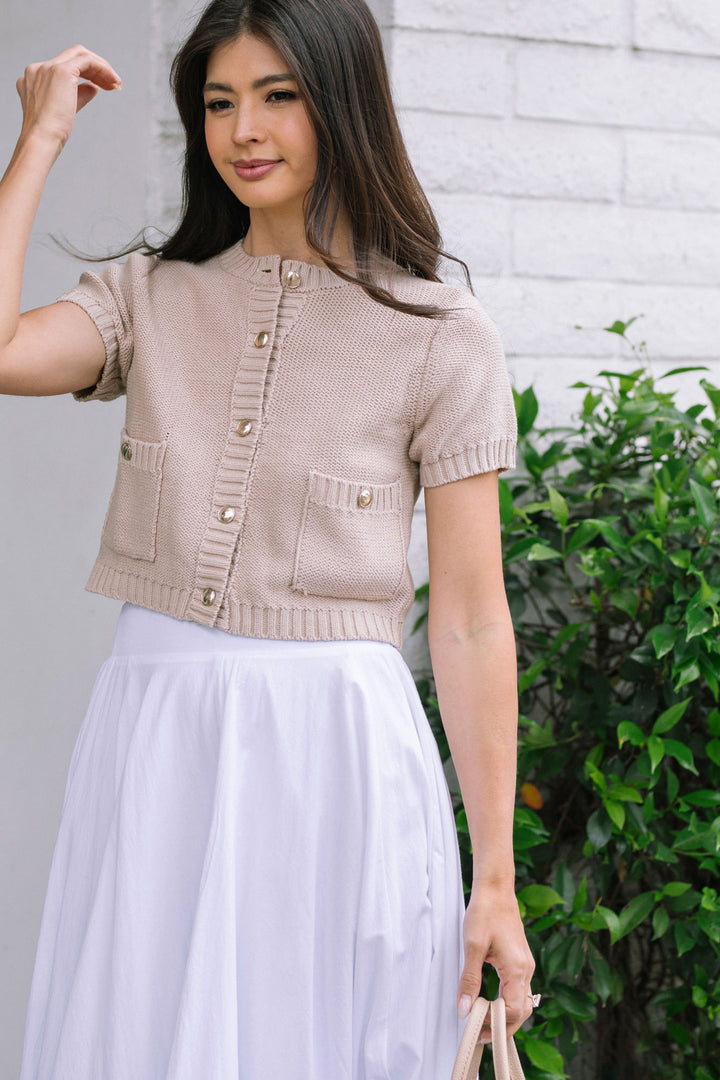 Rashida Pocket Buttoned Cardigan