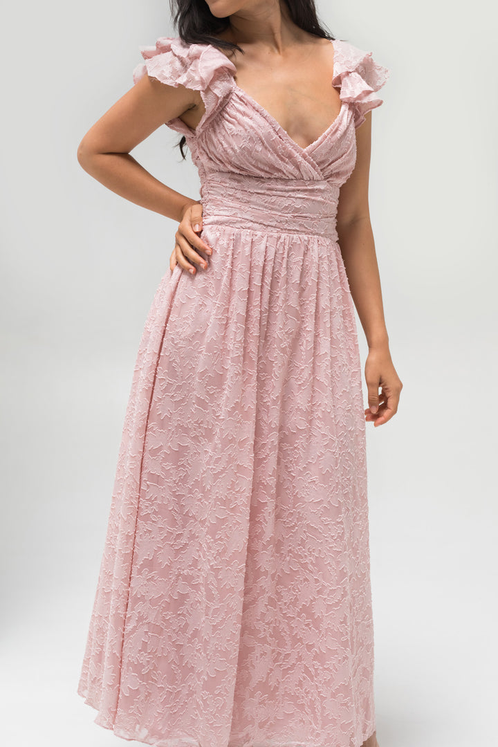 Adele Textured Maxi Dress