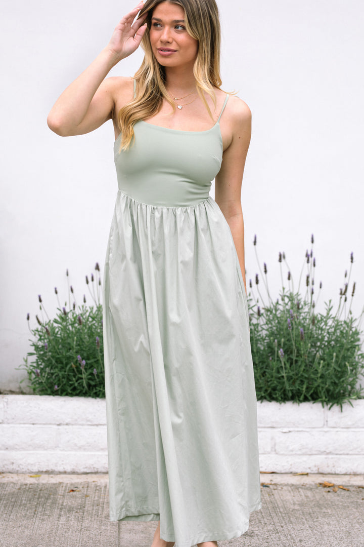 Kiana Poplin Mix Dress