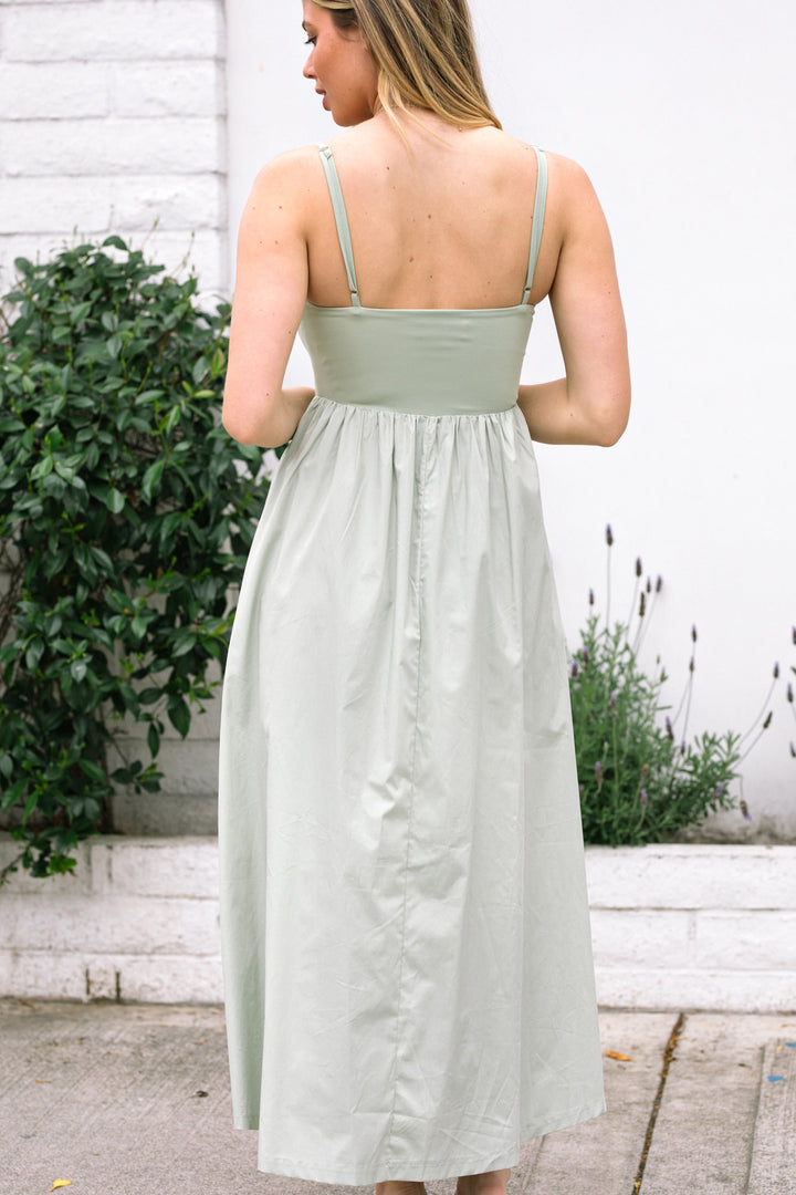 Kiana Poplin Mix Dress