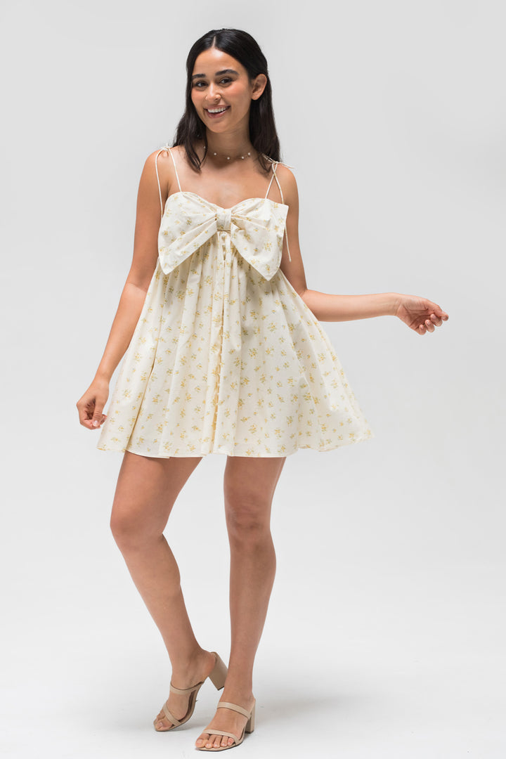 Eleanor Bow Mini Dress
