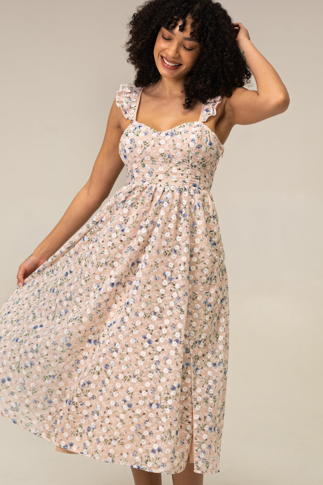 Annelise Floral Embroidered Dress