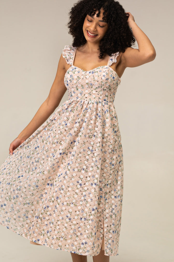 Annelise Floral Embroidered Dress