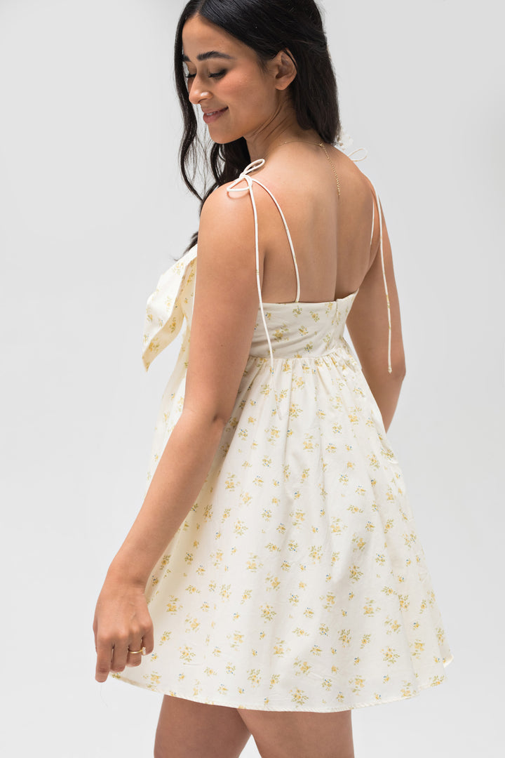 Eleanor Bow Mini Dress