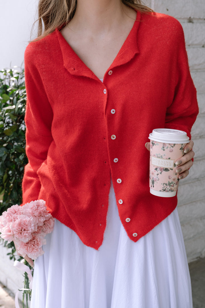 Tristen Buttoned Knit Cardigan