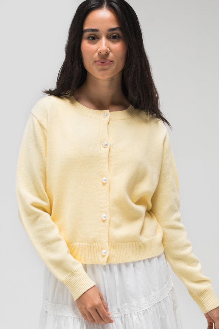 Lisa Buttoned Knit Cardigan