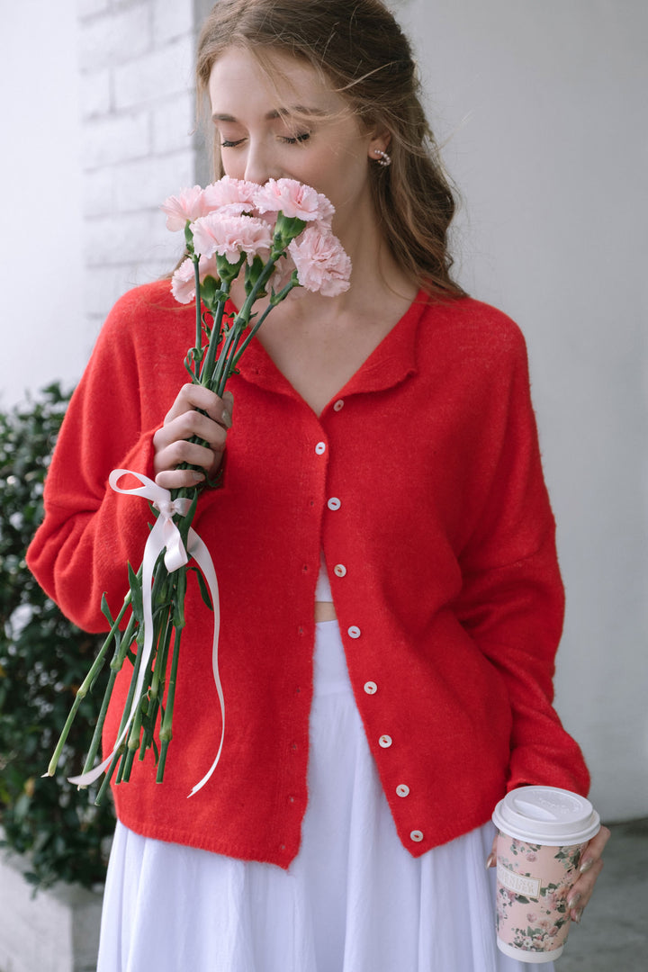 Tristen Buttoned Knit Cardigan