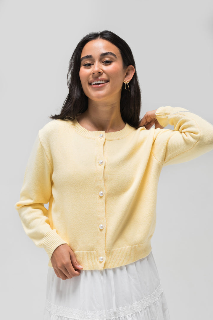 Lisa Buttoned Knit Cardigan