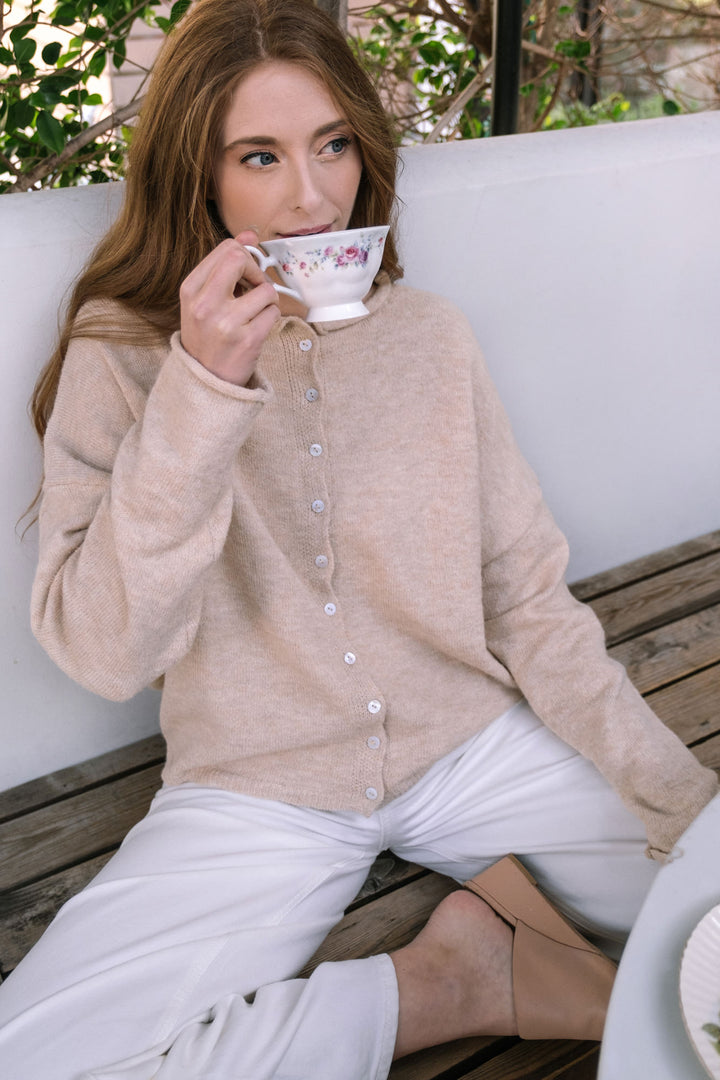 Tristen Buttoned Knit Cardigan