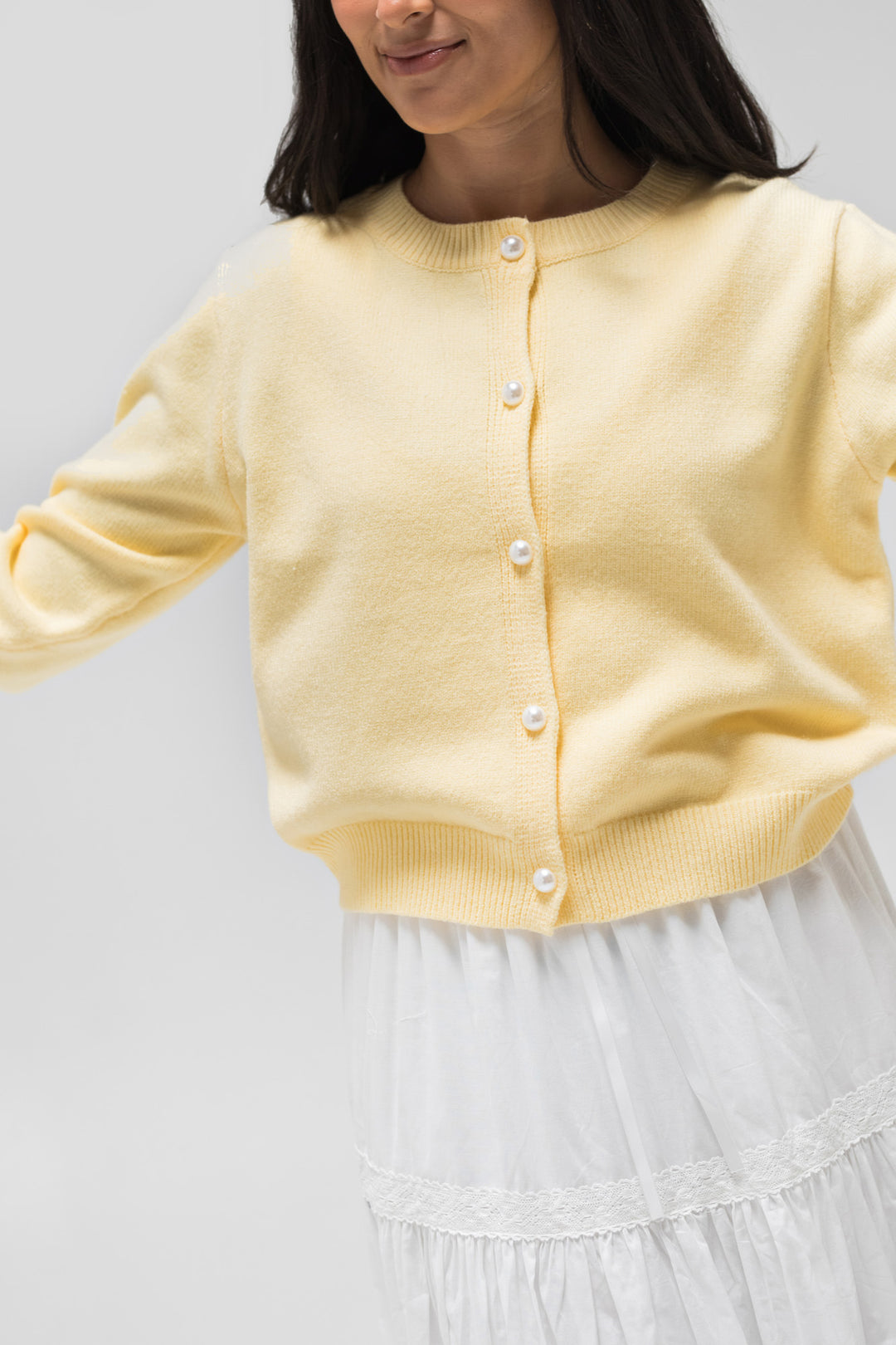 Lisa Buttoned Knit Cardigan