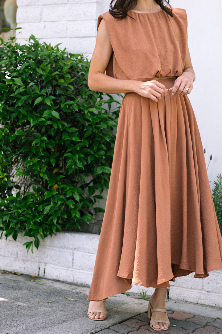 Robin Pleated Midi Skirt