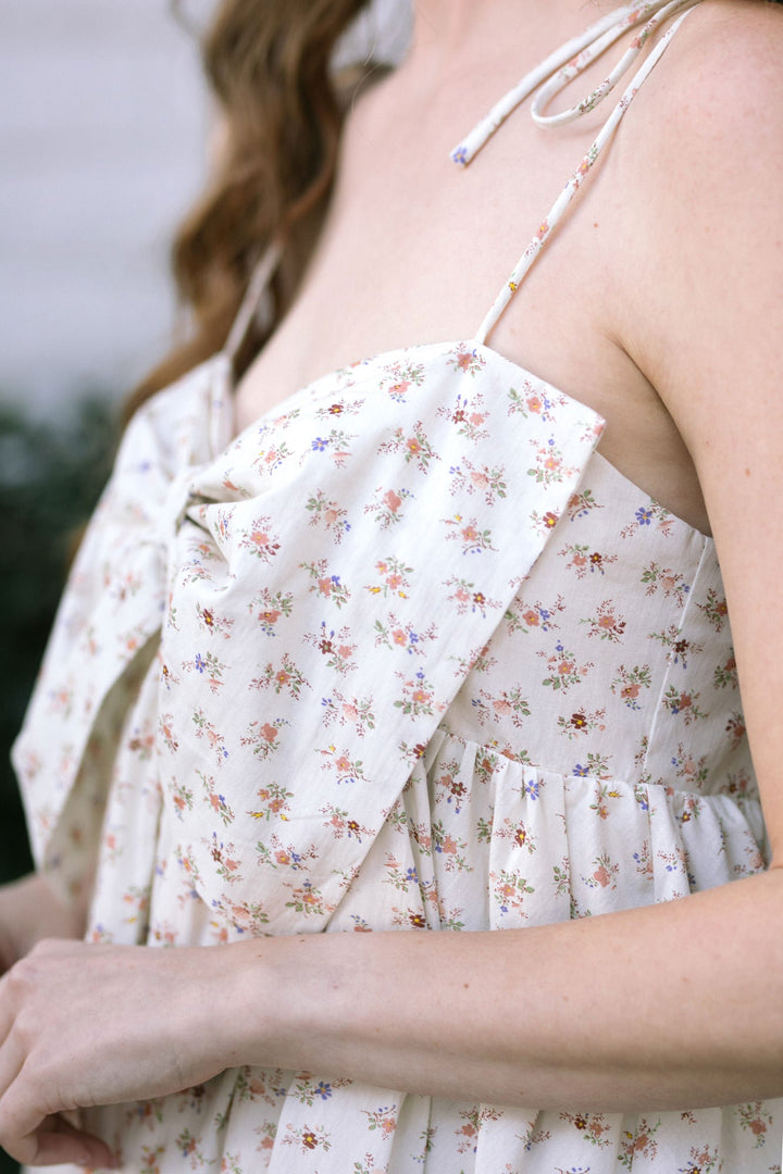 Eleanor Bow Mini Dress