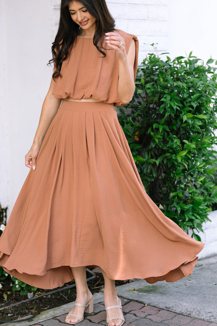 Robin Pleated Midi Skirt