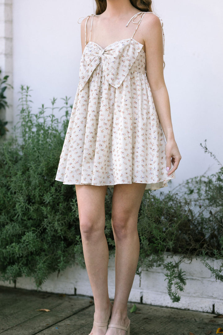 Eleanor Bow Mini Dress