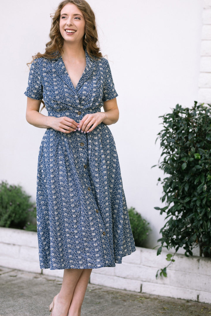 Kennedy Eyelet Shirt Dress