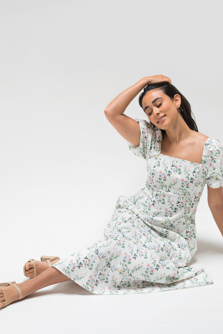 Delilah Floral Midi Dress