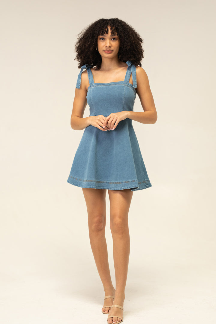 Anne Denim Mini Dress