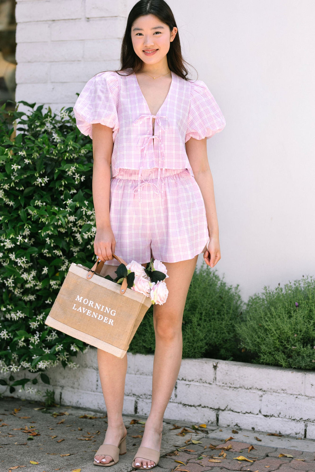 Sadie Plaid Shorts Set