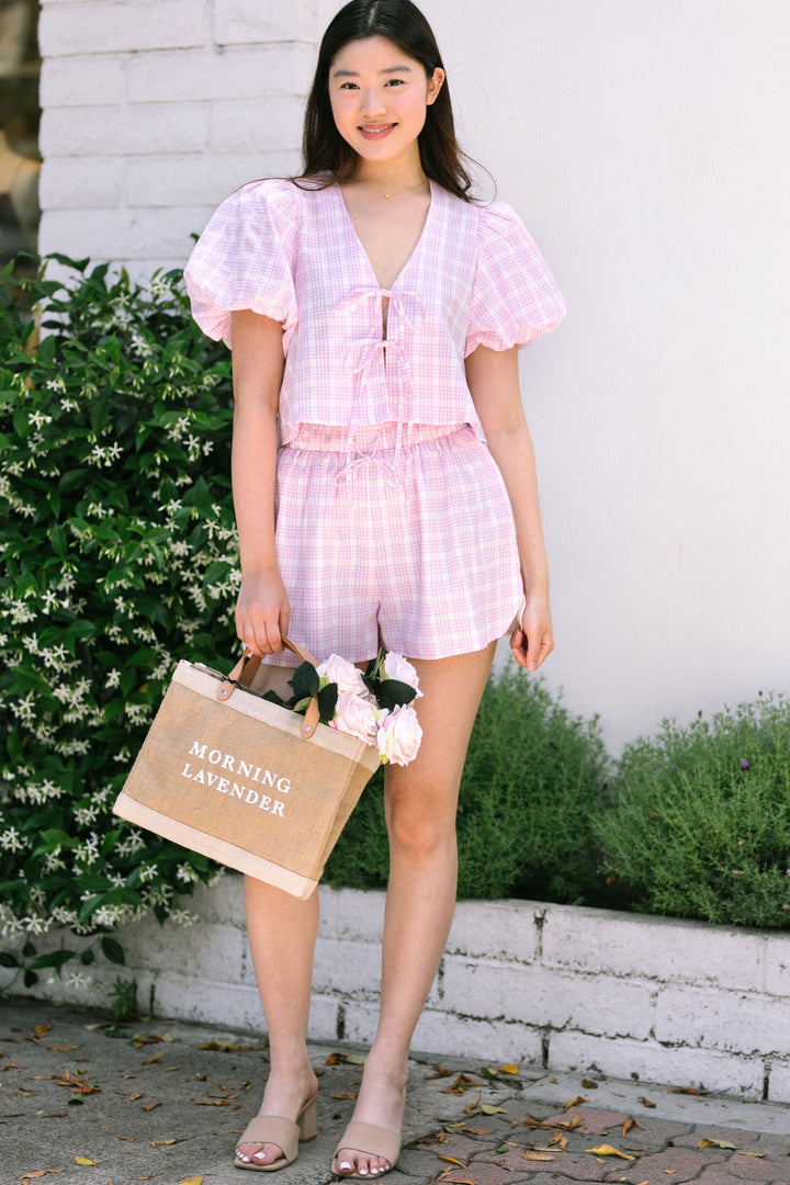 Sadie Plaid Shorts Set
